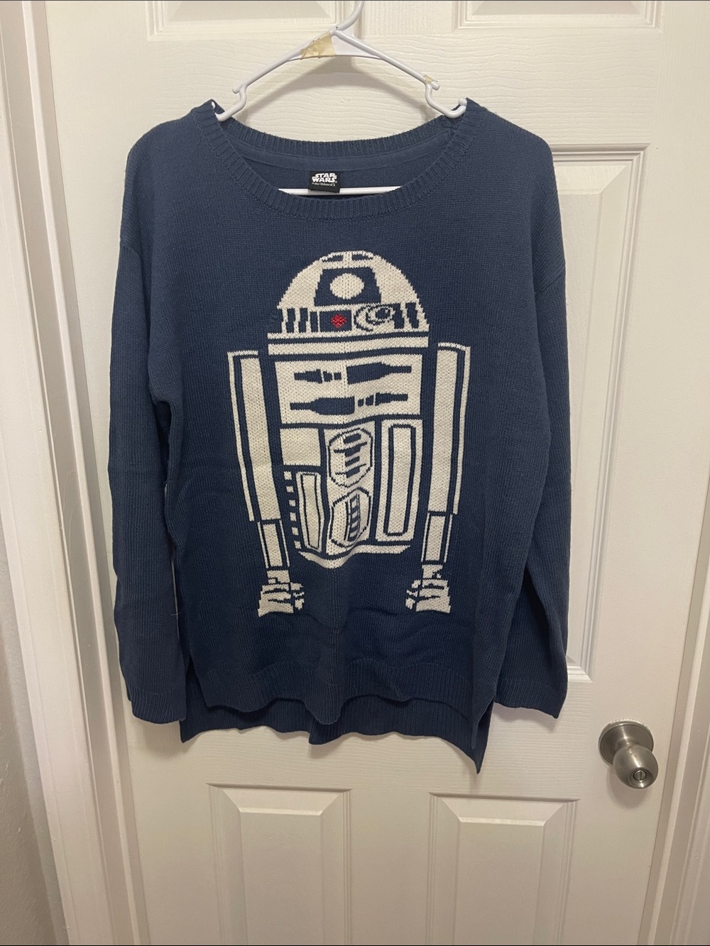 Star Wars Navy Crewneck Sweater with R2-D2 Graphic